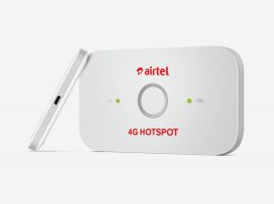 Airtel 4G Hotspot –Huawei E5573Cs-609 Portable Wi-Fi Data Device (White) -  راوتر متنقل هواوي موديل ٥٥٧٣ شعار ايرتل يعمل علي جميع الشبكات