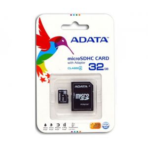 بطاقة ذاكرة مايكرو مع حافظة بحجم 32 قيقا من اي داتا